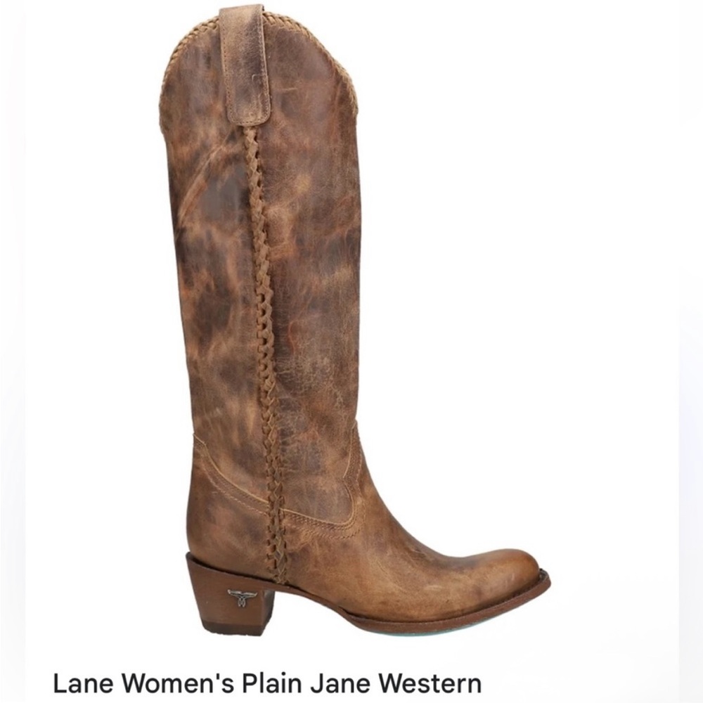 Lane
Plain Jane Burnt Caramel cowboy boot women size 10 gently used - Picture 6 of 16